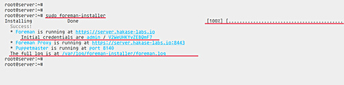Ejecuta el instalador de Foremen con sudo