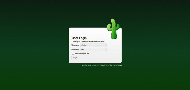 Acceso a cactus