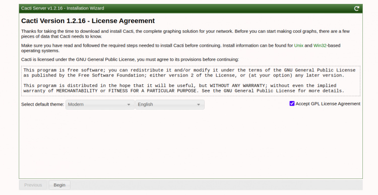 Acepta la licencia
