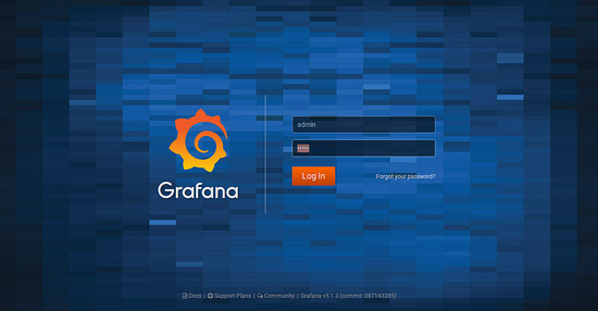 Inicio de sesión en Grafana