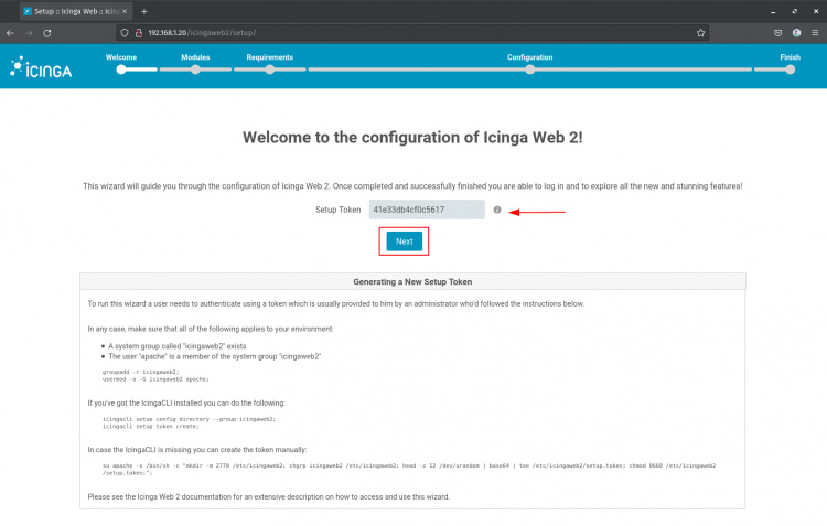 instalación y configuración de icinga web 2
