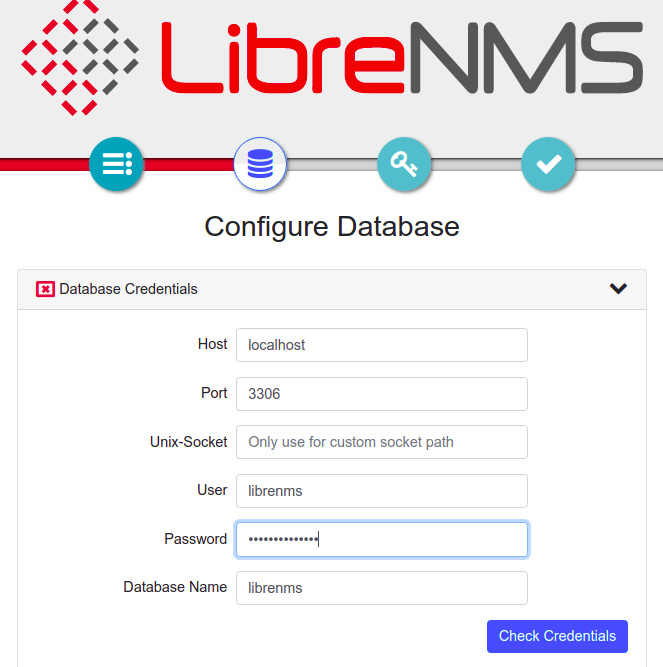 Configurar la base de datos
