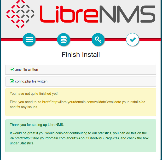 Terminar la instalación