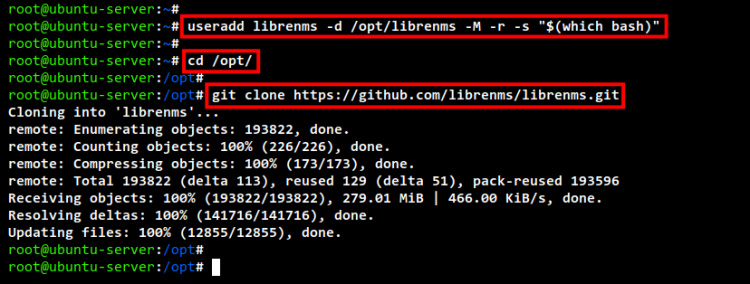 añadir usuario descargar código fuente librenms