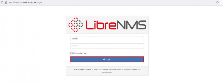 librenms login