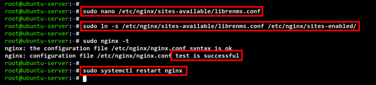 configurar servidor nginx bloquea librenms