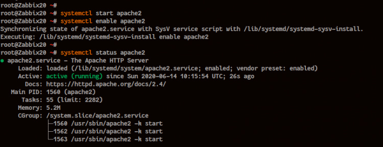 Instalar el servidor web Apache2