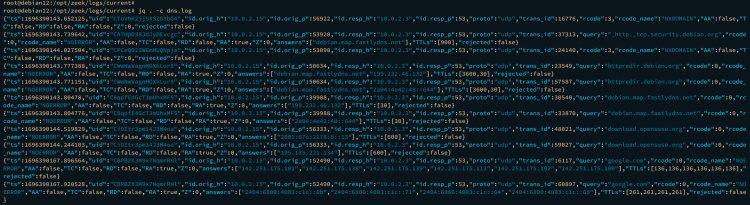 jq salida como columna