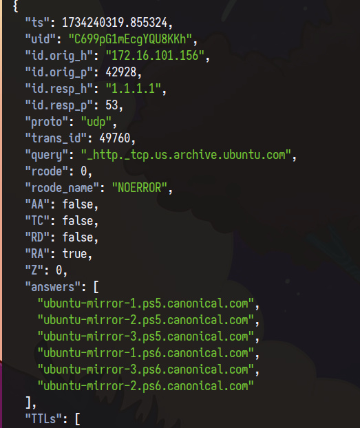 análisis de registros json con jq