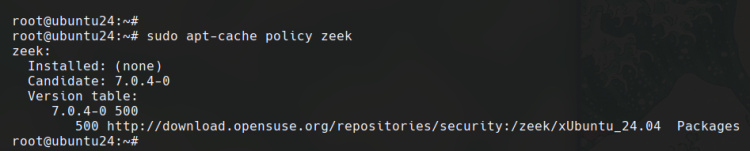 comprobar zeek