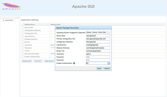 Parámetros de configuración de Apache