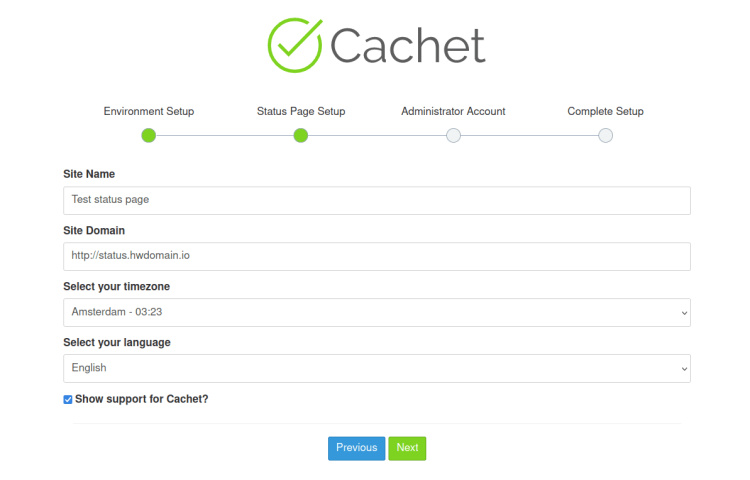 crear la primera página