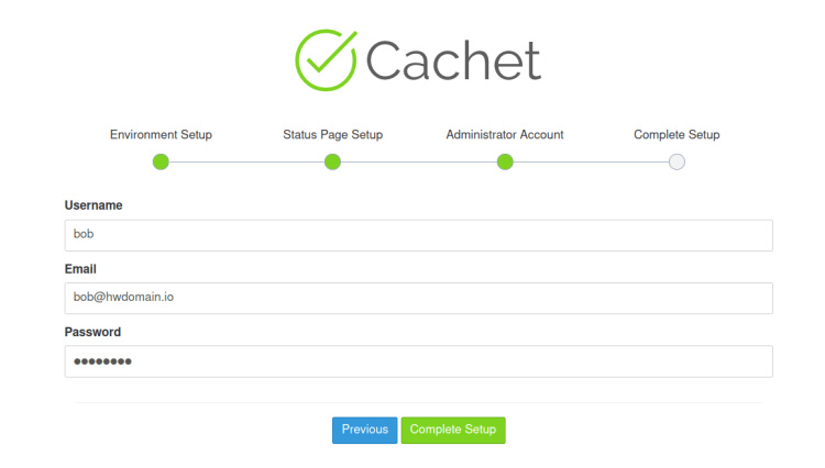 configuración administrativa