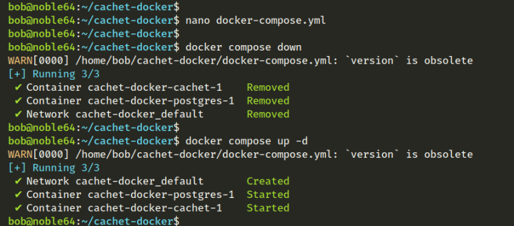 volver a ejecutar el contenedor