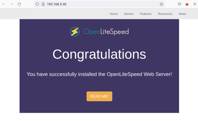 openlitespeed ejecuta el puerto 80