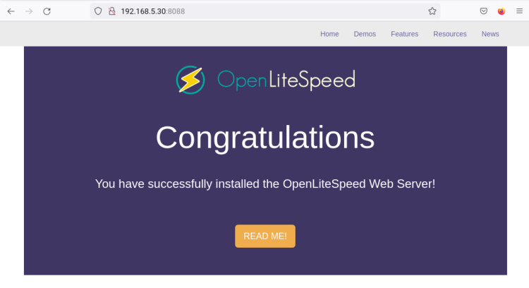 índice openlitespeed