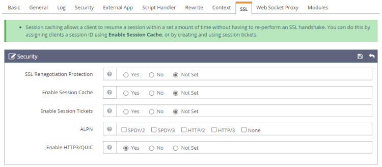 Protocolo OpenLiteSpeed HTTP3/QUIC