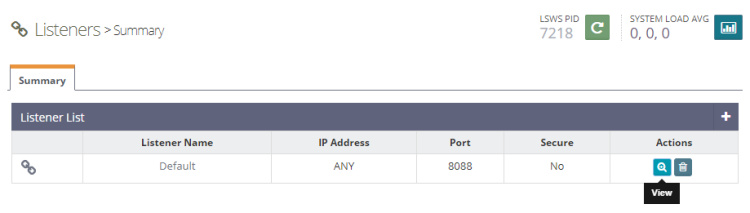 Receptores OpenLiteSpeed