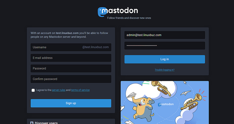 Mastodonte Login