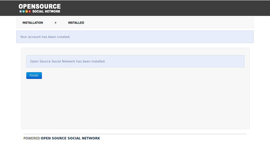 Instalación de OSSN finalizada