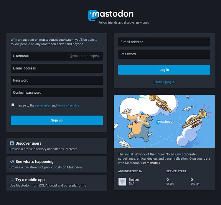 Añadir usuario de Mastodonte