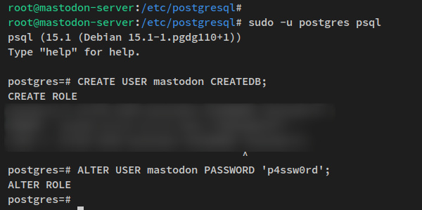 configurar rol/usuario postgresql