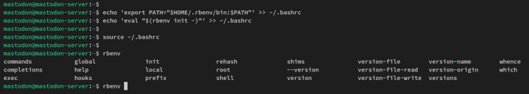 configuración rbenv