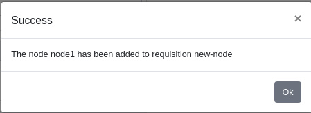Nodo añadido con éxito
