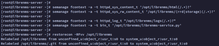 configuración selinux etiquetado
