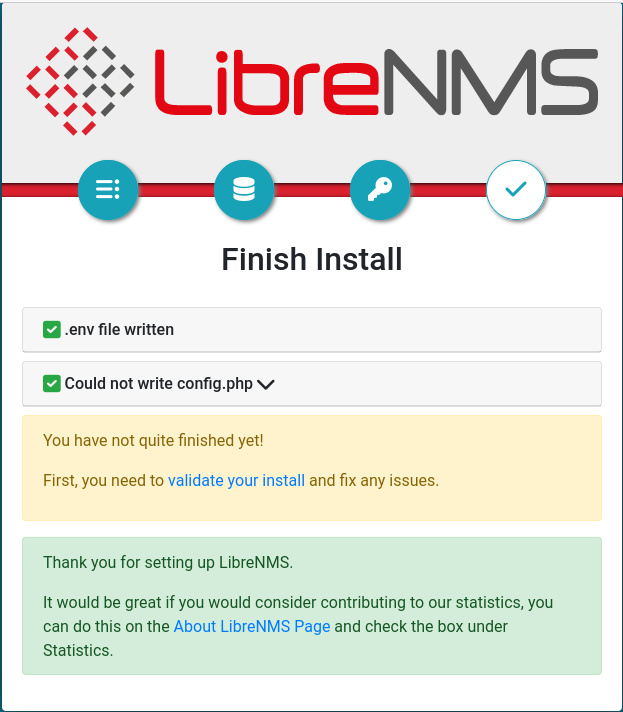 instalación completada