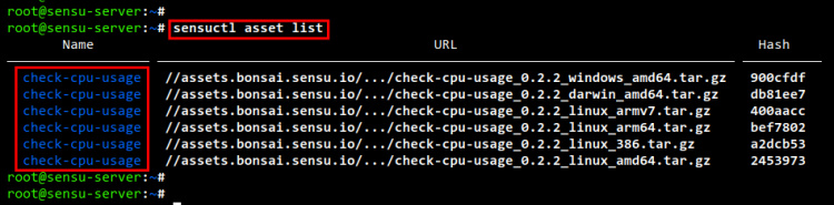 listas de activos sensu