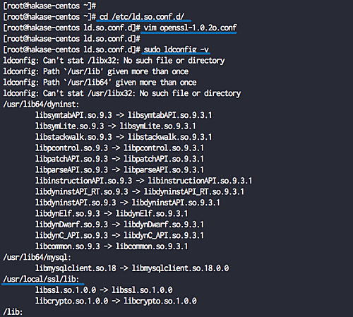 ldconfig en CentOS 7