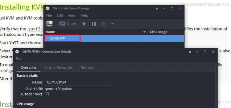 C Mo Instalar La Virtualizaci N Kvm Libvirt En Opensuse Howtoforge