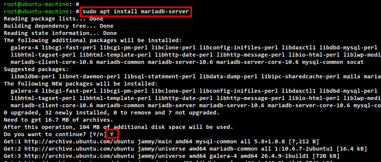 instalar mariadb