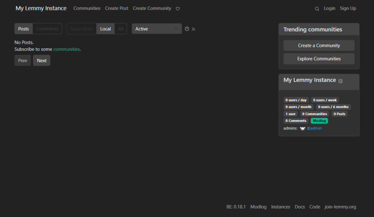 Página de Lemmy