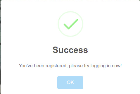 Inicio de sesión correcto