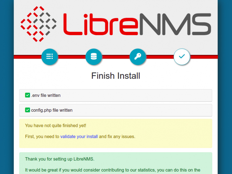 Terminar la instalación