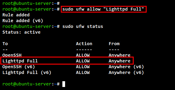 configurar ufw firewall