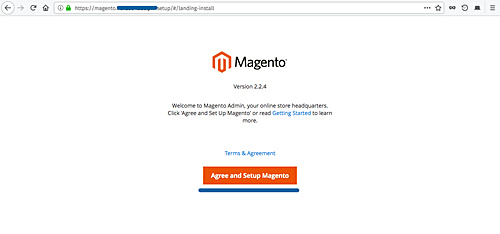 Instalador web Magento
