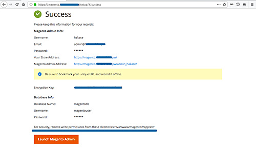 Instalación correcta de Magento
