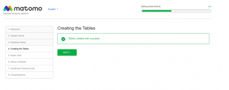 Crear tablas de base de datos
