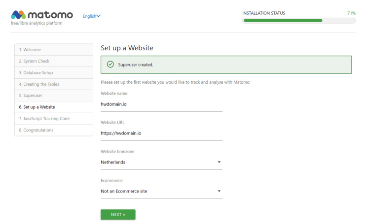 crear el primer seguimiento