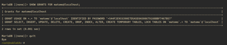 comprobar usuario db