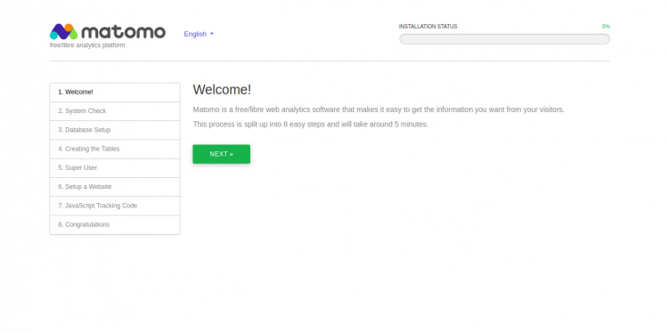 Instalador de Matomo Analytics