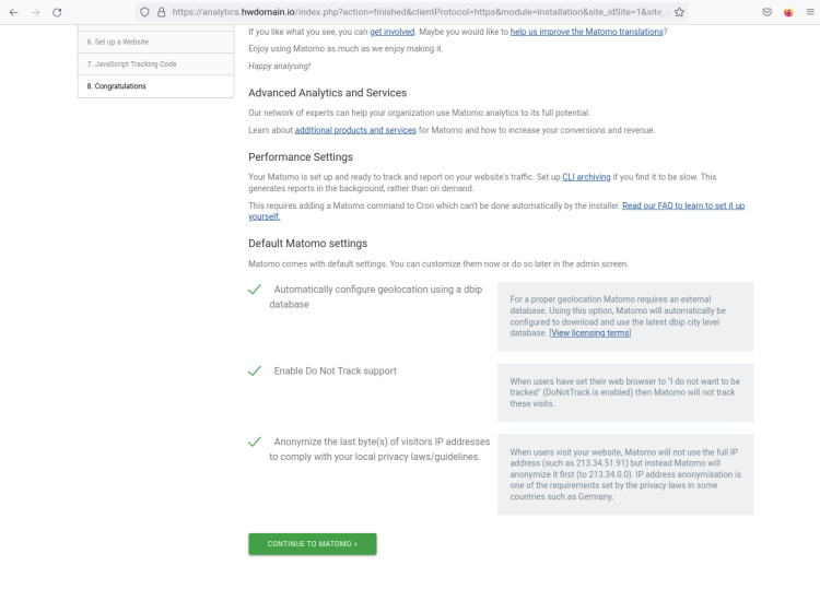 instalación finalizada