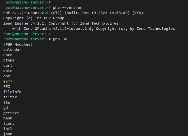 verificar la versión de php