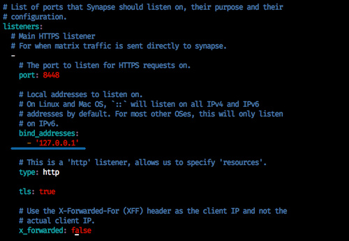 Configuración de la sinapsis de la matriz