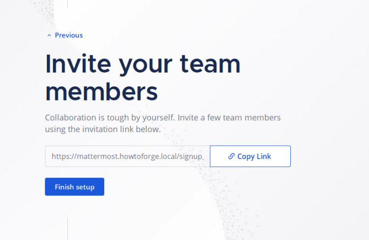 terminar la configuración