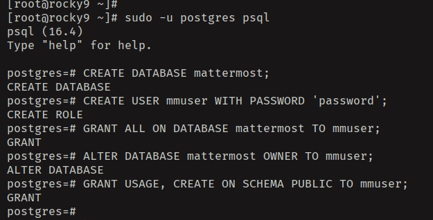 crear base de datos y usuario