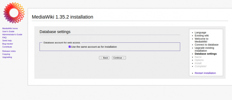 Instalación de MediaWiki